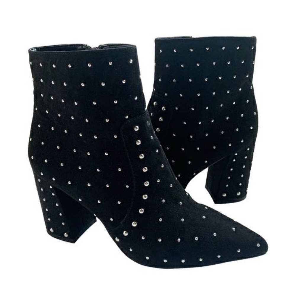 Gianni Bini Black Studded Black Ankle Boots